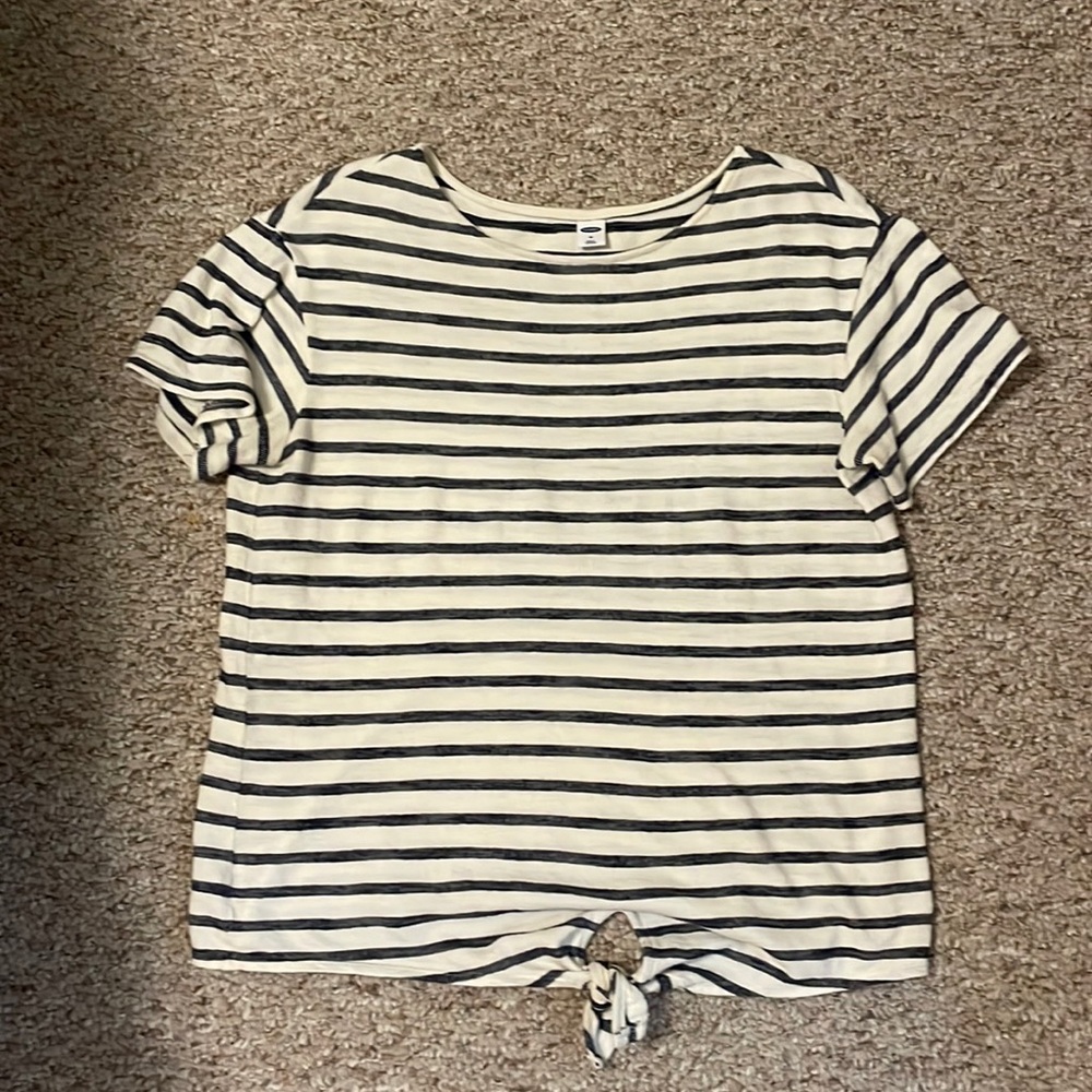 Front tie blouse